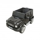 Masinuta electrica cu baterie 6V/7Ah si telecomanda pentru copii Mercedes G500 JJ2077 negru cu scaun piele