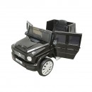 Masinuta electrica cu baterie 6V/7Ah si telecomanda pentru copii Mercedes G500 JJ2077 negru cu scaun piele
