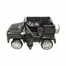 Masinuta electrica cu baterie 6V/7Ah si telecomanda pentru copii Mercedes G500 JJ2077 negru cu scaun piele