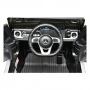 Masinuta electrica cu baterie 6V/7Ah si telecomanda pentru copii Mercedes G500 JJ2077 negru cu scaun piele