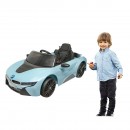 Masinuta electrica cu telecomanda pentru copii BMW i8 coupe 6V/7Ah JE1001 cu scaun piele