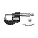 Micrometru de exterior cu afisaj digital si cadru emailat, metric 0-25mm