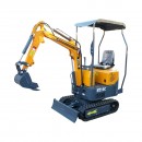 Mini excavator 1T pe senile cu semicabina, motor diesel 9.5CP, adancime sapare 1745mm, 3 cupe incluse 170/360/780mm THOR