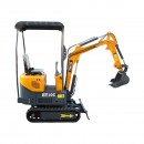 Mini excavator 1T pe senile cu semicabina, motor diesel 9.5CP, adancime sapare 1745mm, 3 cupe incluse 170/360/780mm THOR