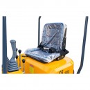 Mini excavator 1T pe senile cu semicabina, motor diesel 9.5CP, adancime sapare 1745mm, 3 cupe incluse 170/360/780mm THOR