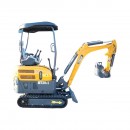 Mini excavator 2T pe senile cu semicabina, motor diesel Laidong 25CP, adancime sapare 2060mm, 3 cupe incluse 170/440/780mm THOR
