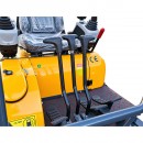 Mini excavator 2T pe senile cu semicabina, motor diesel Laidong 25CP, adancime sapare 2060mm, 3 cupe incluse 170/440/780mm THOR