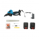 Mini fierastrau electric cu 2 acumulatori 24V, 4Ah Li-ion, lama 200mm (8 inch), viteza 7 m/s, turatie 4000rpm Breckner Germany
