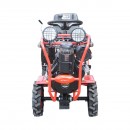 Mini tractor 4x4 diesel 17CP, 531cc, 3+1 viteze, 2 cutii de viteze, pornire electrica/manuala, latime lucru 1050mm cu freza, rarita, roti metalice, picior sprijin THOR