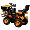 Motocultivator Ride-On Detoolz, 17CP, capacitate cilindrica 530 CC, motor 4 timpi, 4X4, 4 viteze, 2 cutii de viteze, pornire electrica