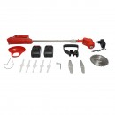 Motocoasa electrica extensibila 850W, 2 baterii litiu 21V/3000 mAh, viteza 18000 r/min accesorii incluse