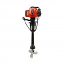 Motor barca pe benzina 1.65kW(2.2CP), 2 timpi, 63cc, turatie 6500rpm, racire cu aer, pornire manuala, elice 3 pale, capacitate rezervor 1.4L THOR