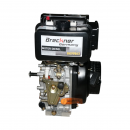 Motor diesel 7CP 178F, 296cc, turatie 3600rpm, ax rotund filetat 19.05mm, pornire sfoara Breckner Germany