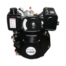 Motor diesel 7CP 178F, 296cc, turatie 3600rpm, ax rotund filetat 19.05mm, pornire sfoara Breckner Germany