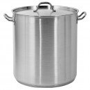 Oala inalta cu capac profesionala  inox  45X45 cm, 71.6 litri
