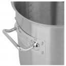 Oala inalta cu capac profesionala  inox 50X50 cm, 98 L