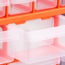 Organizator accesorii cu 18 sertare, Plastic, 38x16x47 cm