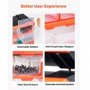 Organizator accesorii cu 22 sertare, Plastic, 49.5x16x25.5 cm