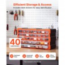 Organizator accesorii cu 40 sertare, Plastic, 49.5x16x25.5 cm