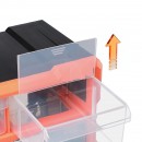 Organizator accesorii cu 60 sertare, Plastic, 38x16x47 cm