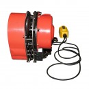 Palan electric otel 500W, 380V cu lant 3m, carlig cu siguranta, sarcina maxima 3000Kg Breckner Germany