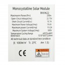 Panou solar 200W flexibil monocristalin portabil 1510x665x2.8mm Breckner Germany