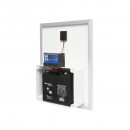 Panou solar 20W fotovoltaic monocristalin 460x350x135mm cu baterie 12V/17Ah, regulator 12/24V 10Ah si 2x port USB Breckner Germany