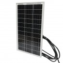 Panou solar 30W fotovoltaic monocristalin 550x330x18mm cu regulator 12-24V/10Ah, 2x USB si cablu 2m pentru baterie Breckner Germany