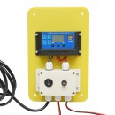 Panou solar 30W fotovoltaic monocristalin 550x330x18mm cu regulator 12-24V/10Ah, 2x USB si cablu 2m pentru baterie Breckner Germany