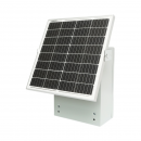Panou solar 30W monocristalin 420x405x25mm cu tablou metalic pentru baterie si aparat gard electric 400x300x150mm IP65 Breckner Germany