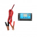 Panou solar 30W/18V fotovoltaic monocristalin 560x345x25mm cu regulator de incarcare 12/24V 20A, cablu 1.5/2m Breckner Germany