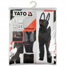 Pantaloni de lucru cu pieptar, Yato YT-80408, marimea M, 7 buzunare, negru