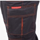 Pantaloni de lucru cu pieptar, Yato YT-80409, marimea L, 7 buzunare, negru