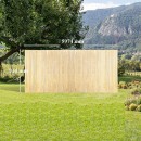 Paravan din bambus 5974 x 914 mm, Protectie vizuala si de vant, Maro, UV