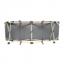 Pat pliabil de campanie, camping gri 190x66x42 cm Breckner Germany