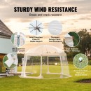 Pavilion Igloo 3.66 x 3.66 x 2.4 m, pereti transparenti detasabili, PVC, portabil, 12 kg, 8-10 persoane