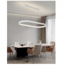 Pendul led 144 W 3CCT,  10080 lm, Negru, dimabila, telecomanda, 100x120 cm