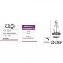 Pendul led 176 W, 12320 lm, 175-265V, Negru, IP20, 120 x 80 cm, 3CCT, dimabil, telecomanda