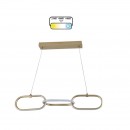 Pendul led 20 W, 1200 lm, 180-240V, Auriu, IP20, 120 x 67 cm