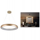 Pendul led 48 W, 2900 lm, 180-240V, Auriu, IP20, 120 x 60 cm, Aluminiu/Otel/Silicon