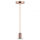 PENDUL TAVAN SOCLU E27 METAL GOLD ROSE