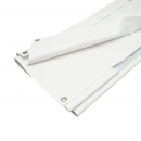 Perete lateral cort hala 2x2.8m alb cu geam transparent LP64