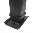 Picior de sprijin remorca reglabil cu manivela 58cm, fixare laterala, sarcina maxima 4000Kg