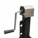 Picior de sprijin remorca reglabil cu manivela 64cm, fixare laterala, sarcina maxima 4000Kg