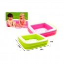 Piscina Intex® 57100, cutie de joaca, pentru copii, gonflabila, mix de culori, 0.85x0.85x0.23 m