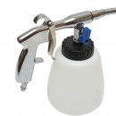 Pistol curatare motor cu aer comprimat tip Tornador, furtun metalic flexibil, rezervor 1L