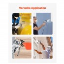 Pistol de vopsit cu 4 duze incluse 211, 315, 417, 517, 623, Otel/Aluminiu, 248 Bar