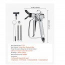 Pistol de vopsit cu duza 517, Otel/Aluminiu, 248 Bar