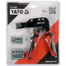 Pistol pentru dibluri Yato YT-51450, cu 10 dibluri