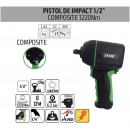 Pistol pneumatic de impact JBM 52983, ultra-usor, composit, 1/4, 1220Nm
